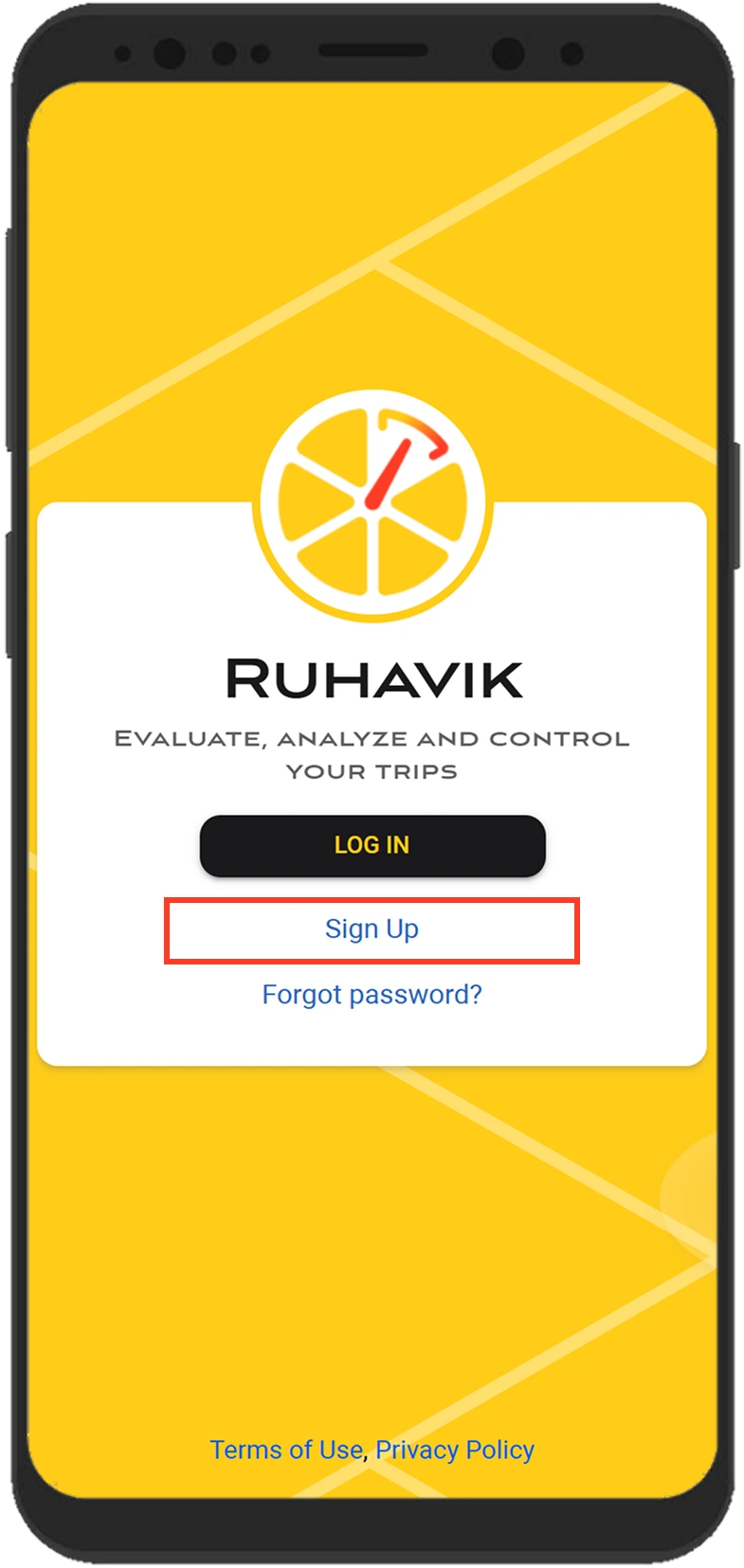 2. Create an account and log in to Ruhavik